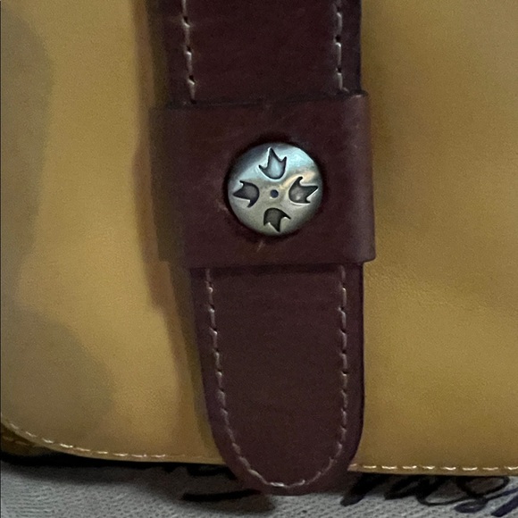 Patricia Nash Yellow and Brown Crossbody Bag - Picture 6 of 6